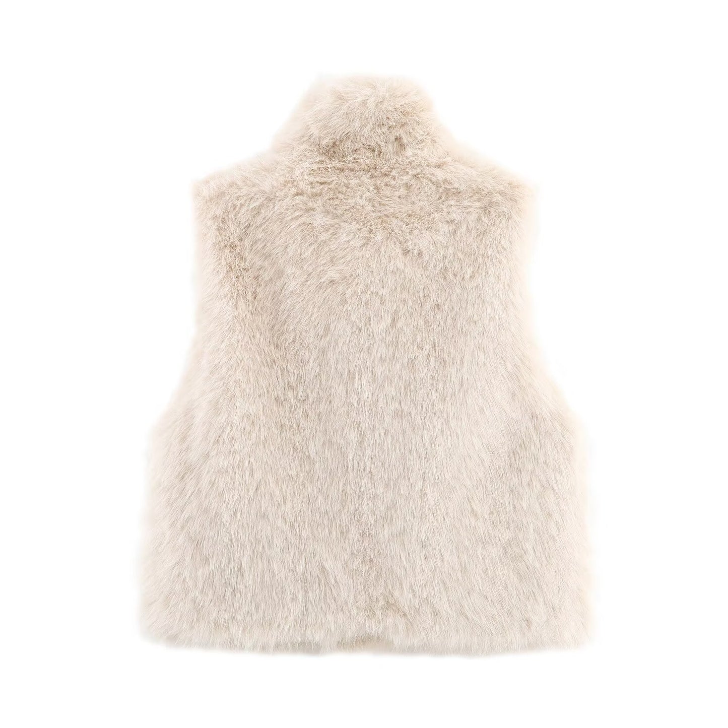 Women's Autumn Artificial Fur Loose Effect Tops