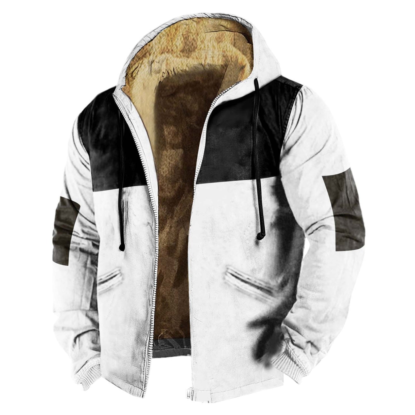 Solid Color Printing Digital Printed Hood Coats