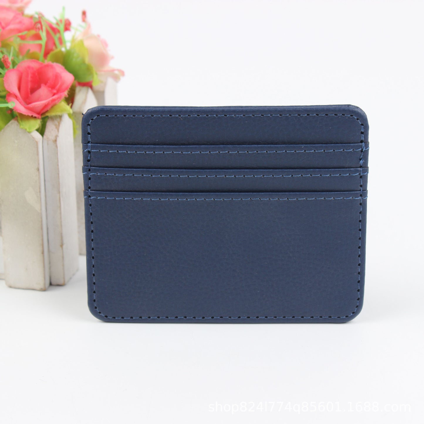 Fashion Lightweight Summer Leather Cutting Ferrule Card Holder