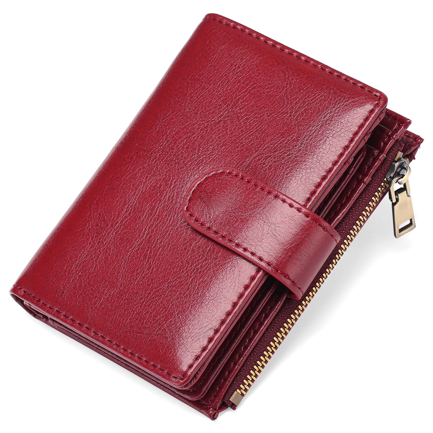 Women's Short Korean Style Tri Fold Multi Ladies Wallets