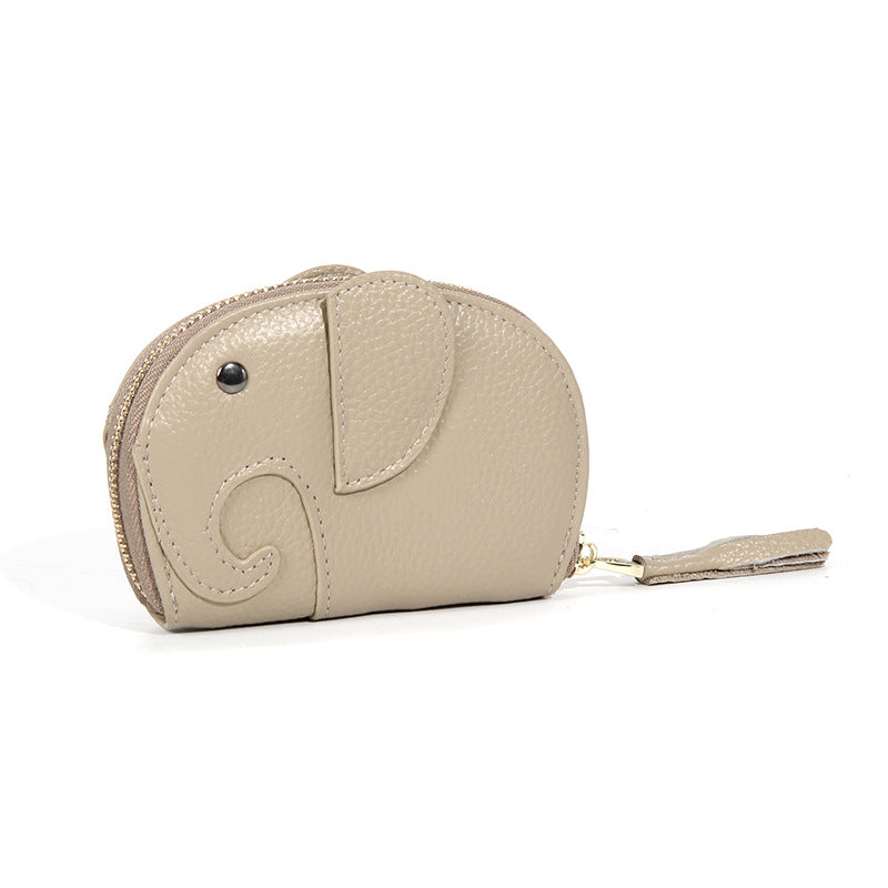 Double-sided Elephant Large Capacity Multiple Slots Cute Card Holder