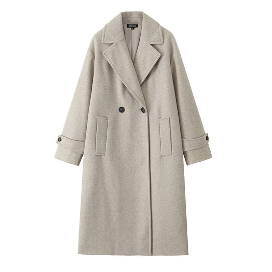 Women's Fashion Casual Three-color Soft Loose Overcoat Coats