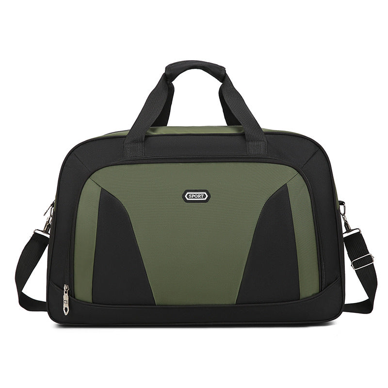 Short-distance Large Capacity Color Contrast Patchwork Travel Bags