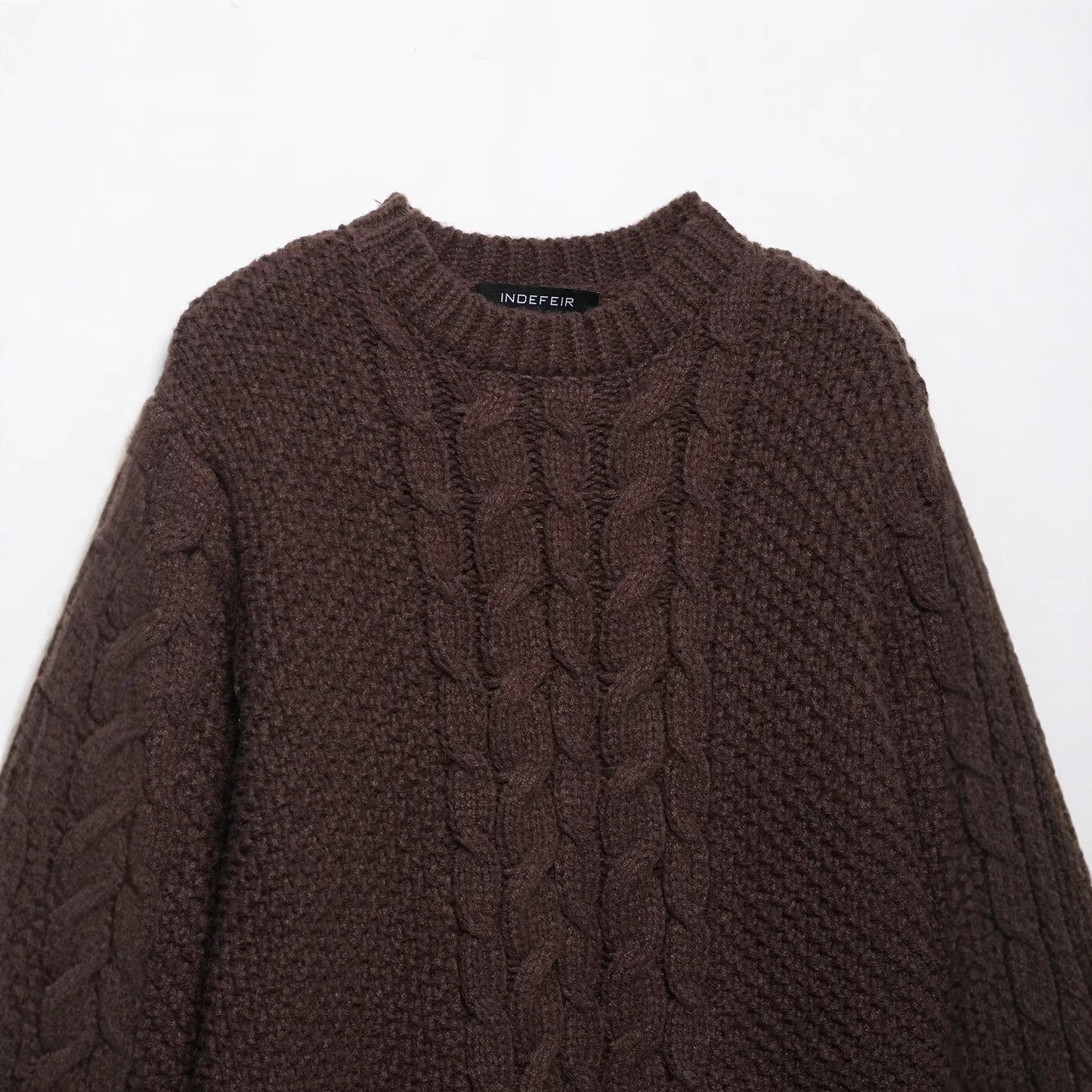 Women's Fashion Casual Twist Large Sleeves Loose Sweaters