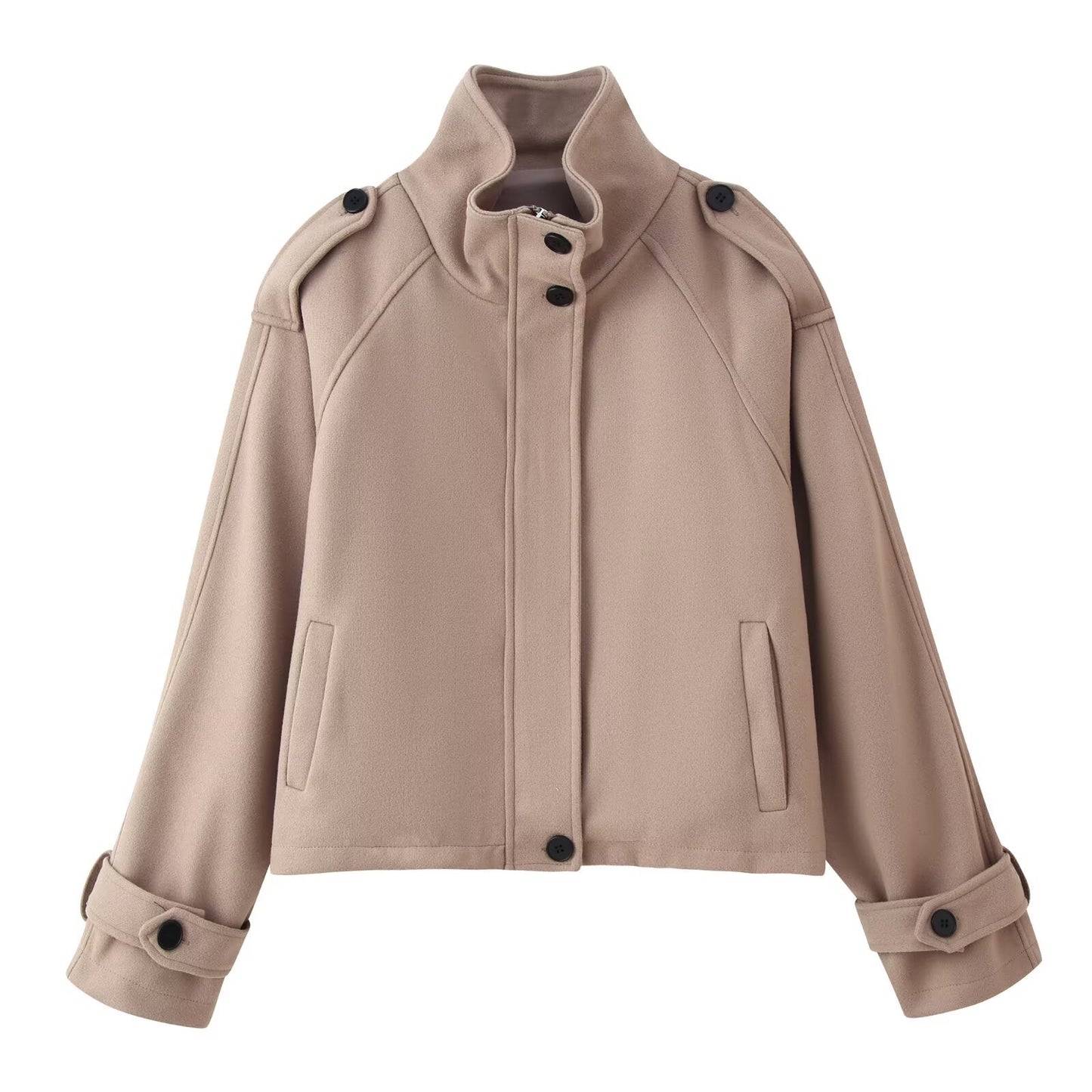 Women's Elegant Casual Stand Collar Loose Jackets