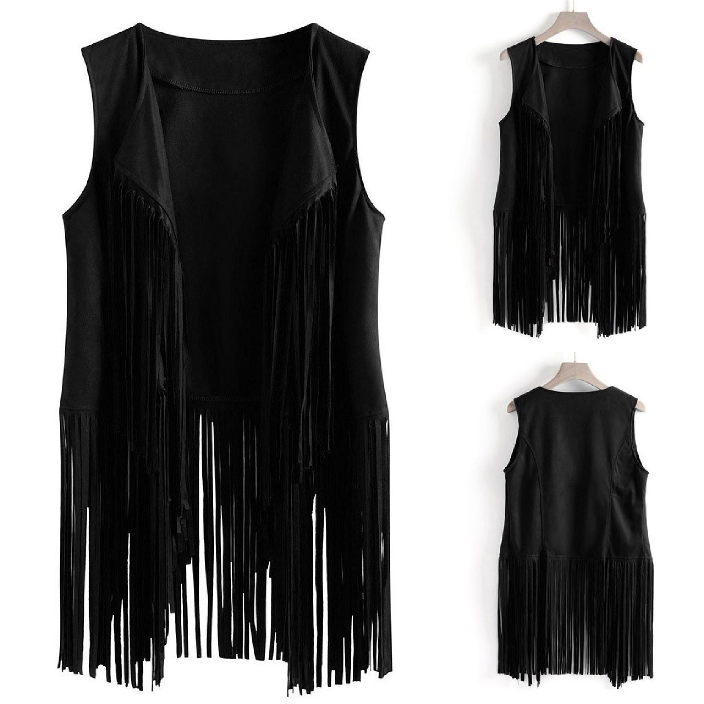 Unique Women's Personalized Tassel Sleeveless Fashion Women's Vest