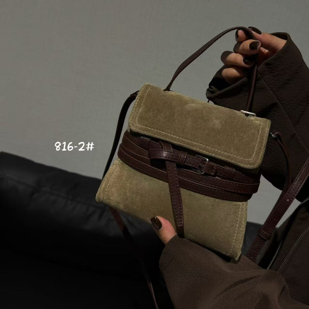 Women's High-grade Retro Suede Portable Fashion Crossbody Bags