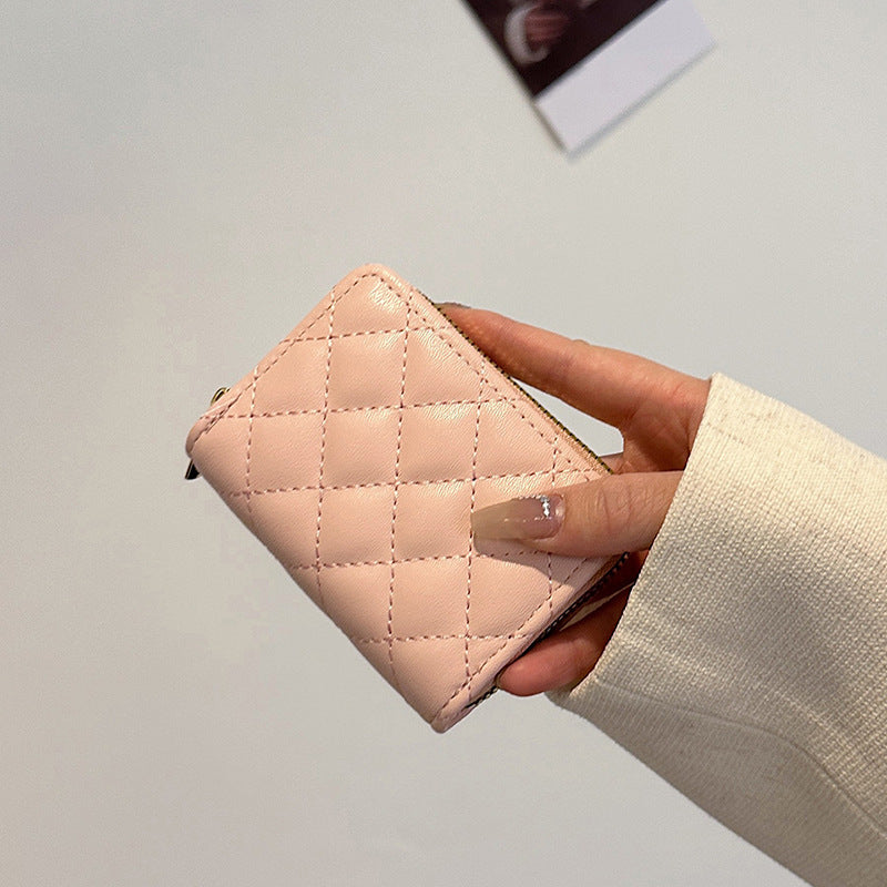 Lambskin Expanding Multiple Slots Swiping Bank Card Holder