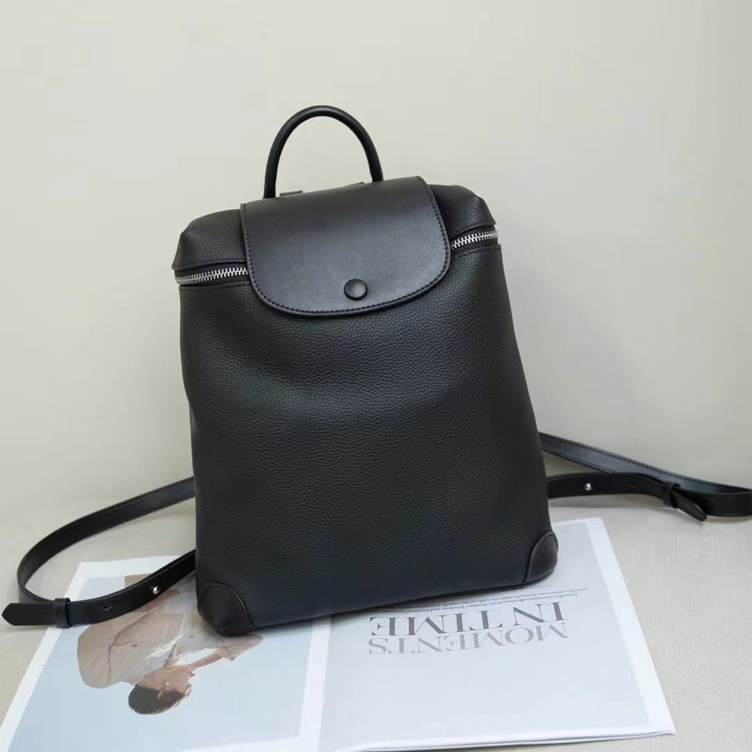 Capacity First Layer Cowhide Leisure Commuter Backpacks