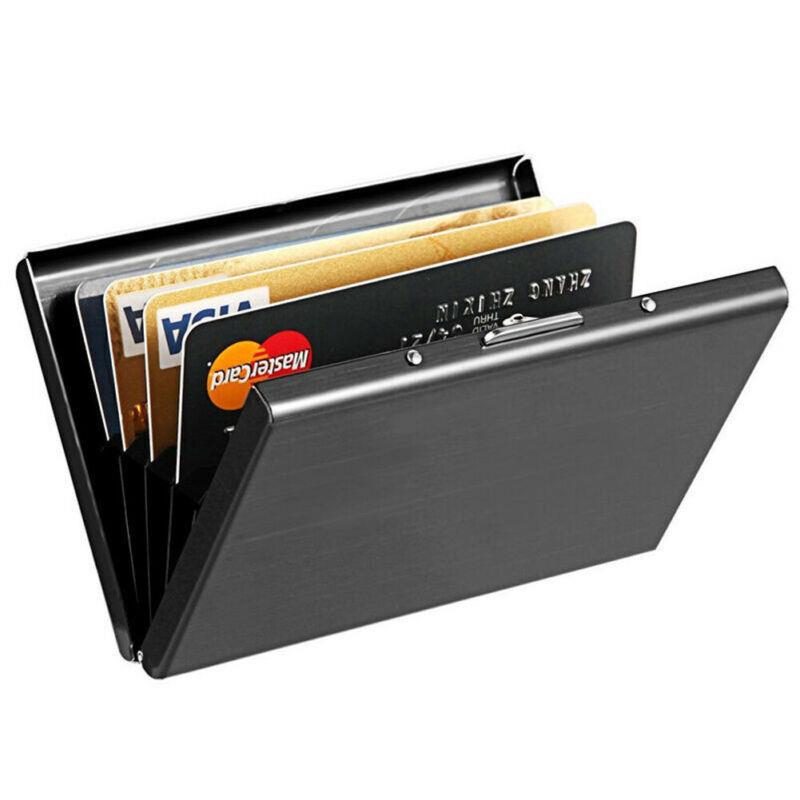 Steel Bank Credit Box Clamp Metal Card Holder
