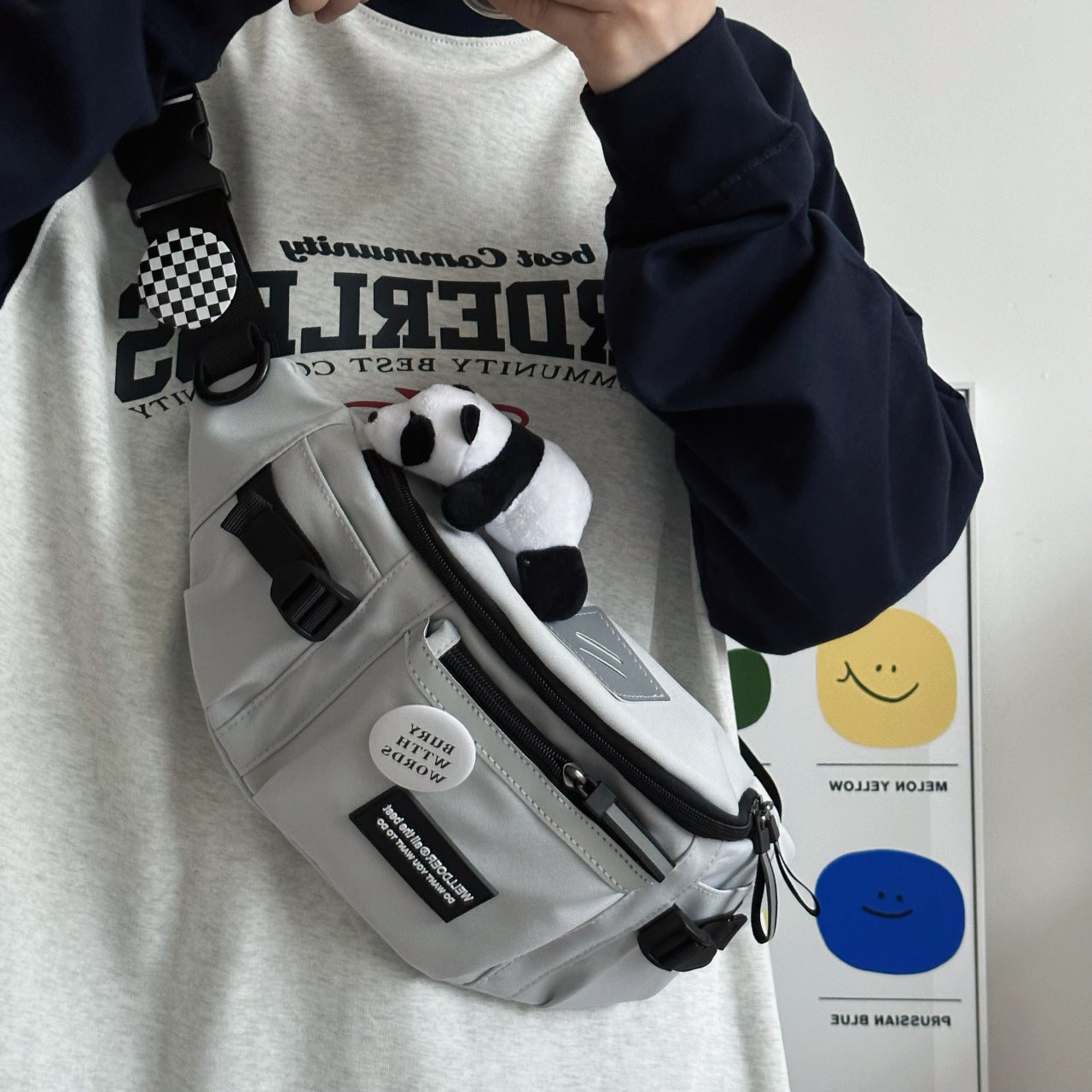 Men's Tooling Style Versatile Riding Fashion Men's Chest Bags