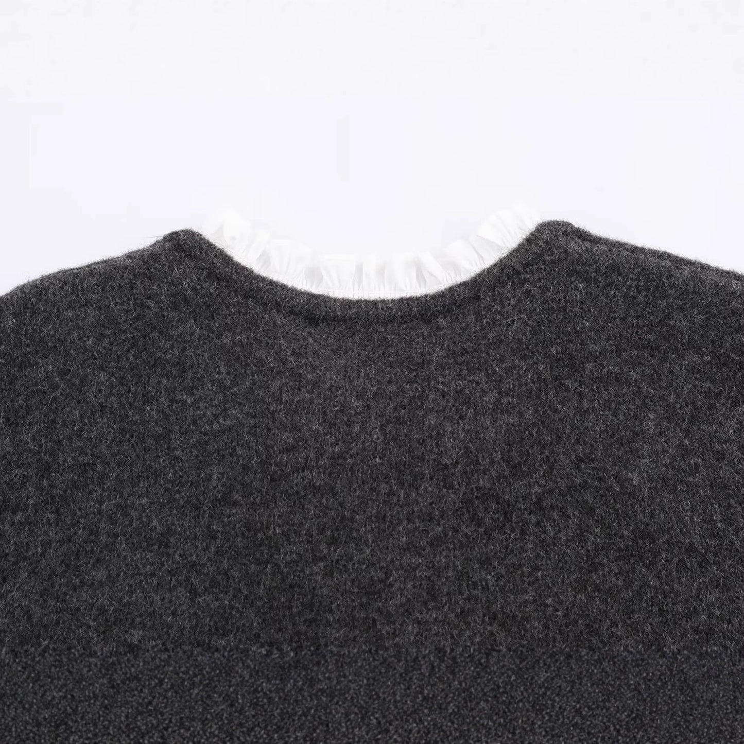 Women's Autumn Sweet Contrast Color Stitching Long-sleeved Sweaters