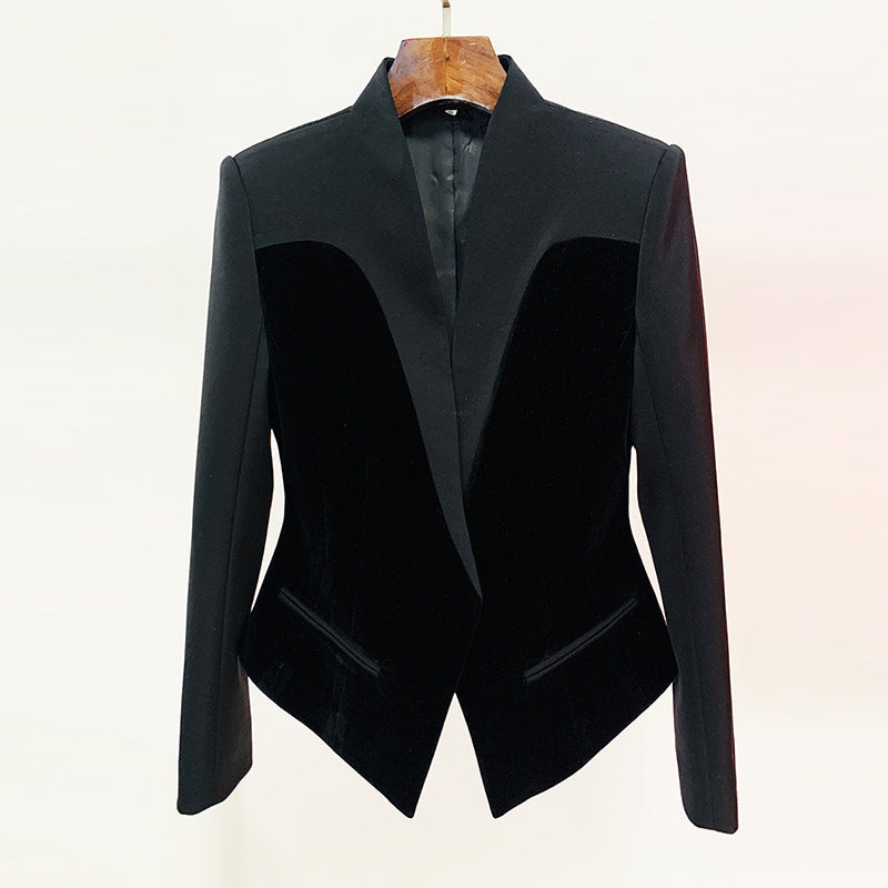 New Fashion Structure Profile Veet Stitching Small Suit
