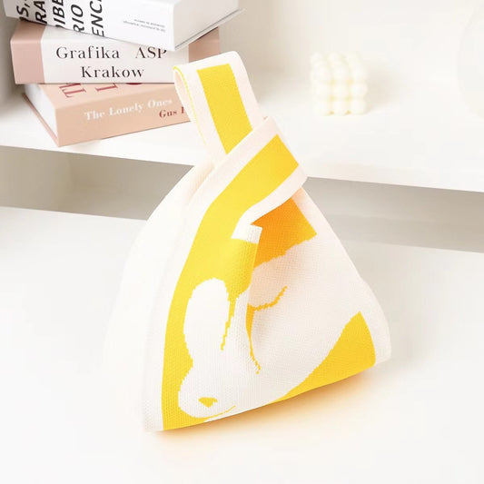 Festival Rabbit Knit Gift Packing Large Capacity Baking Tote Bags