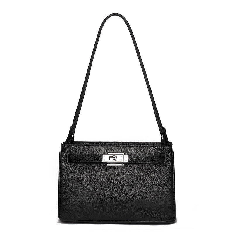 Women's Simple Commute Kelly Genuine Leather Small Square Bags