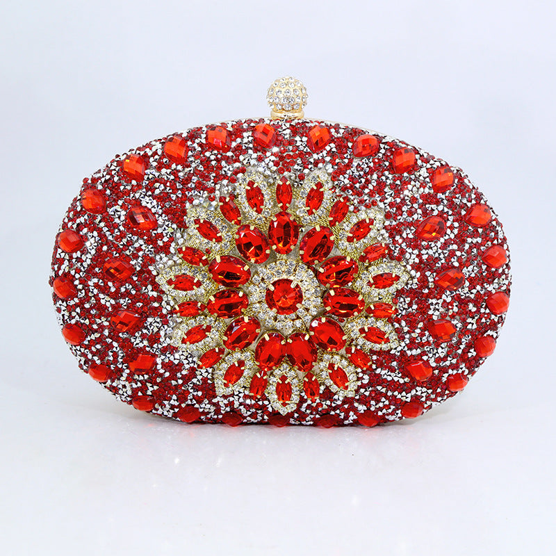 Women's Sunflower Diamond Cheongsam Formal Dress Evening Bags
