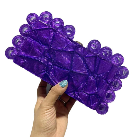 Women's Fashion Circle Acrylic Dinner Banquet Clutch Evening Bags