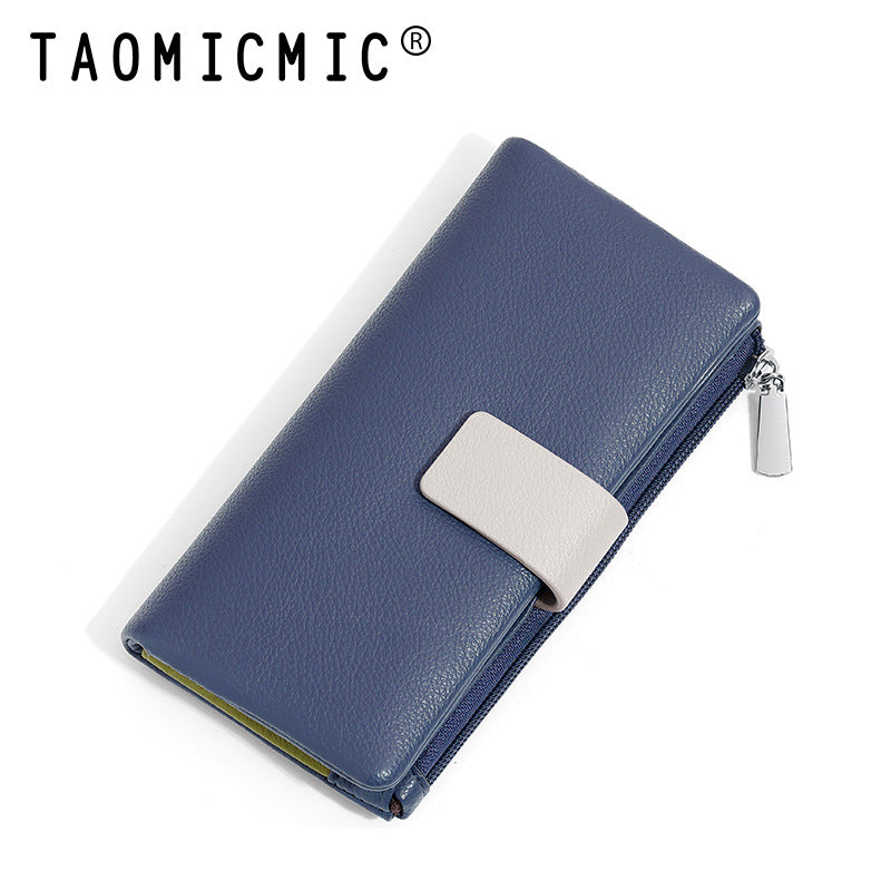 Women's High-grade Two-fold Can Store Medium Length Ladies Wallets