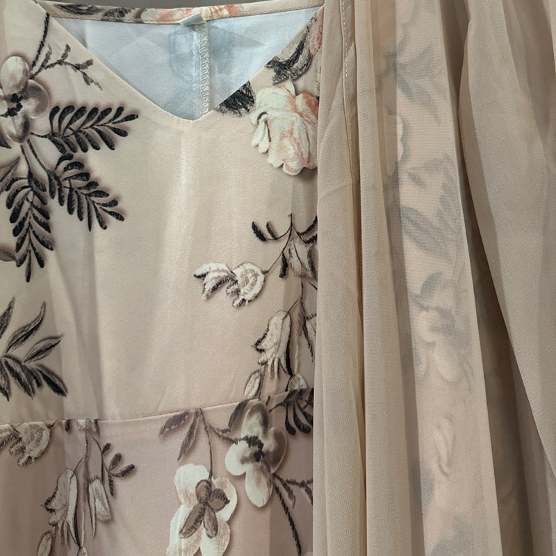 Elegant Graceful Dress Embroidery Craft Retro Dresses