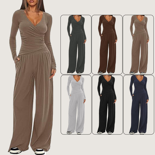 Elegant Versatile Women's Long Sleeve Sportswear Fashion Casual Suit