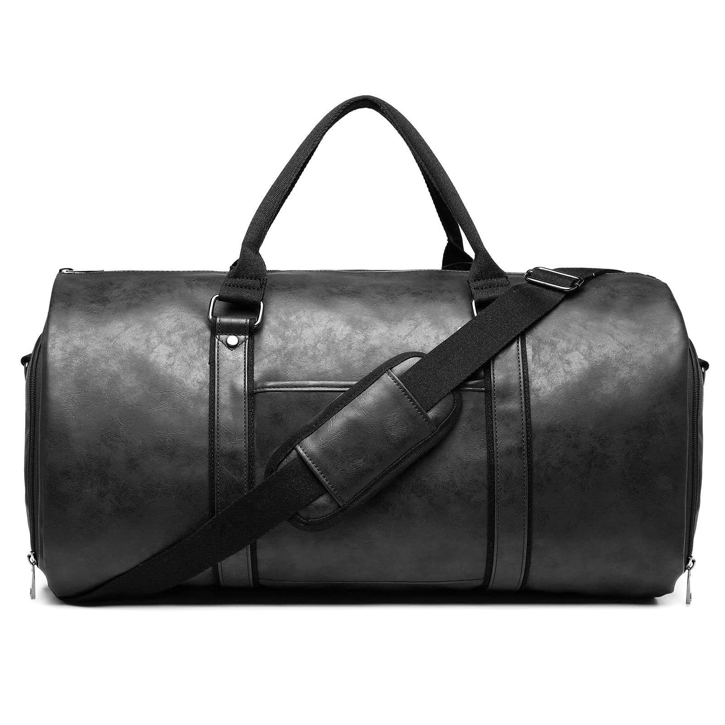 Men's Cloth Leather Clothing Convertible Suit With Travel Bags