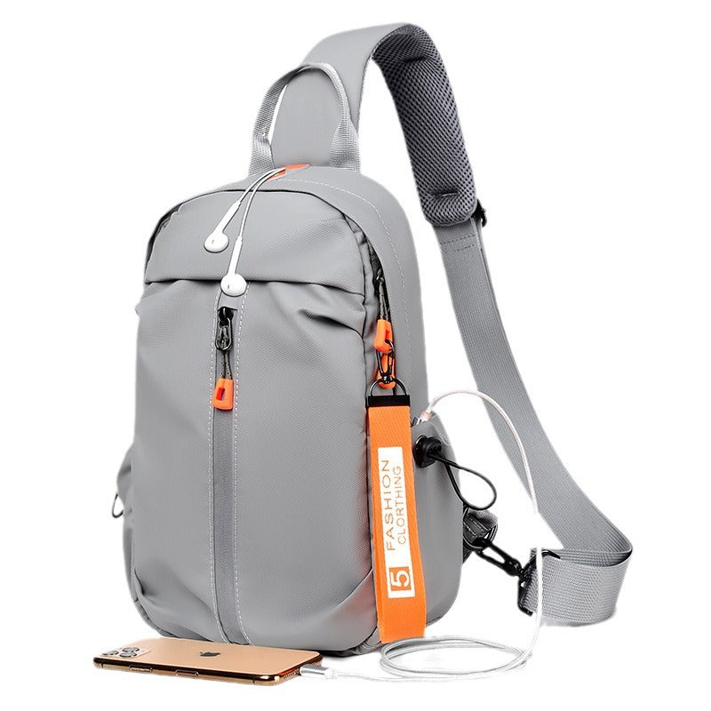 Men's Fashion Locomotive Style Waterproof Oxford Cloth Men's Shoulder Bags