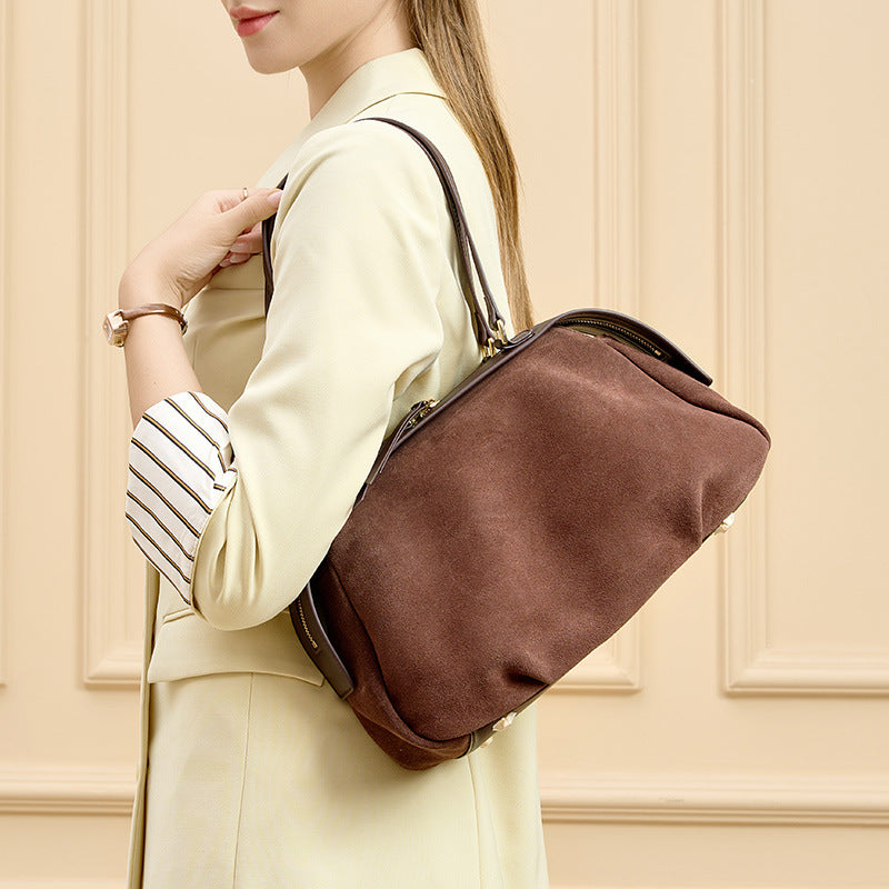 Women's Frosted Cowhide Light Luxury High-grade Tote Bags