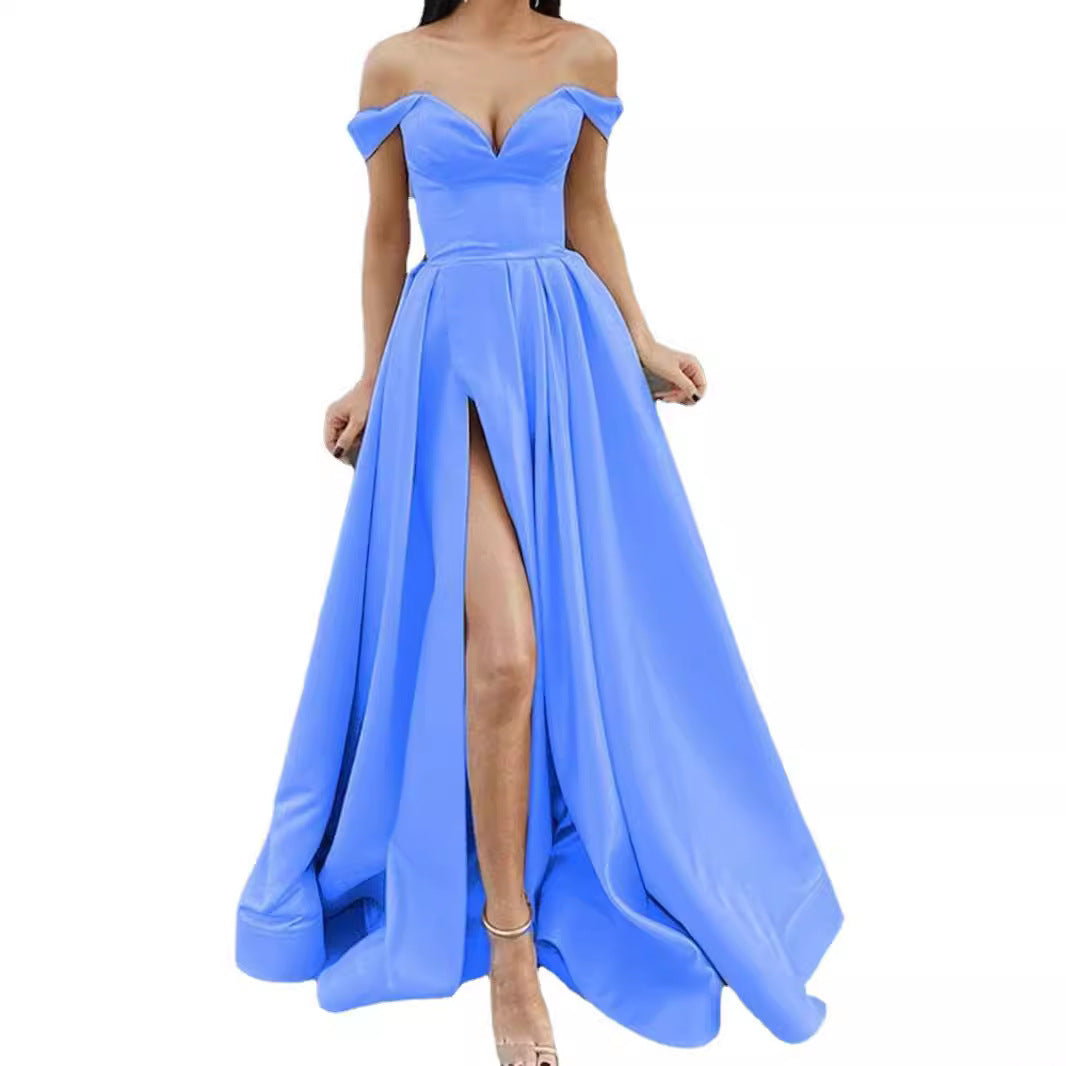 Women's Clothes Multicolor Tube Backless Large Swing Dresses