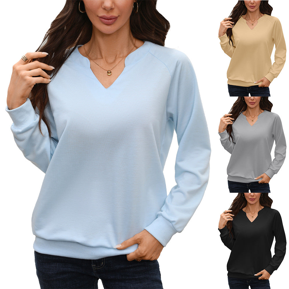 Women's Solid Color Rib Stitching Loose Long Women's Sweater, Sweater