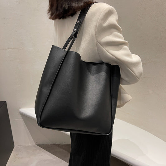 Women's Style Lazy Practical Shopping Simple Soft Shoulder Bags