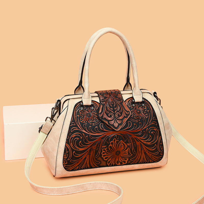 Trendy Women's Retro Simple Large Capacity Handbags