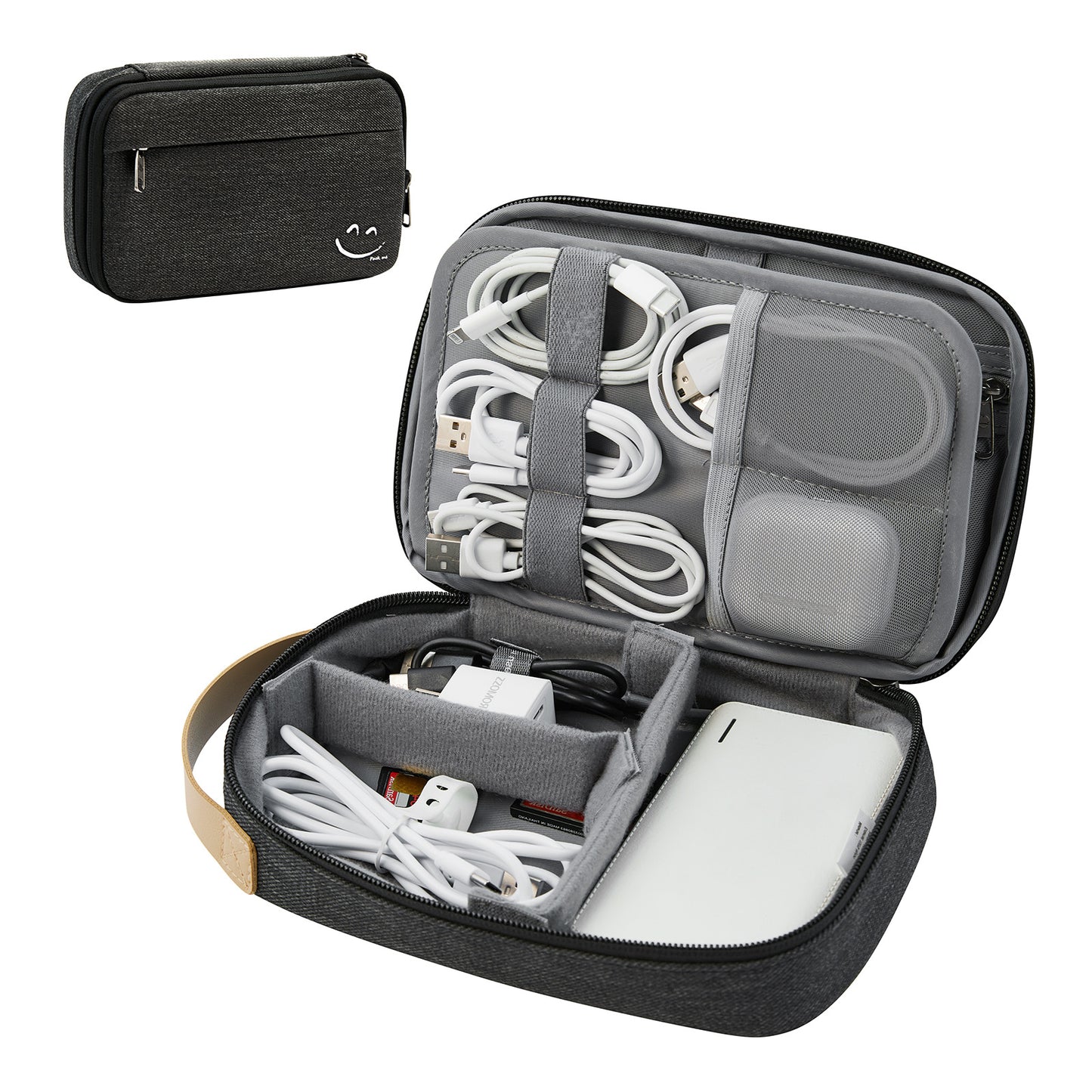 Power Bank Protecting Sleeve Earphone Dustproof Travel Bags