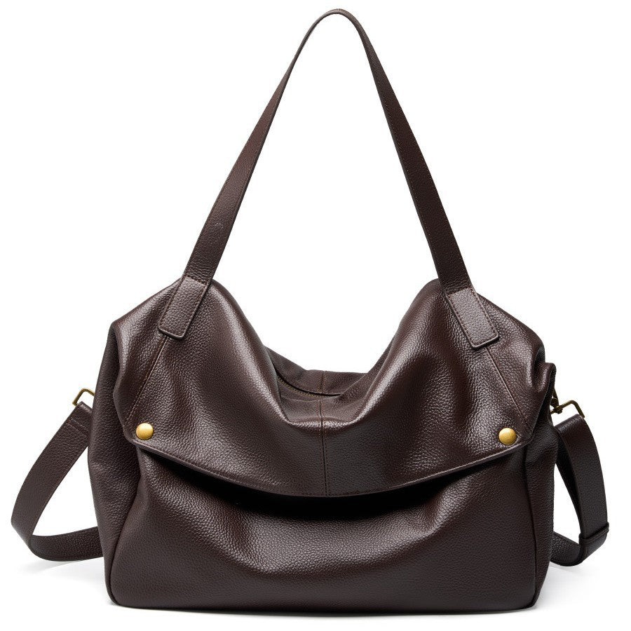 Women's Leather Surface Large Capacity Totes Soft Crossbody Bags