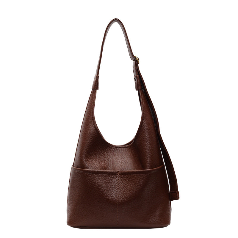 Women's Simple High-grade Large Capacity Totes Retro Trendy Bags