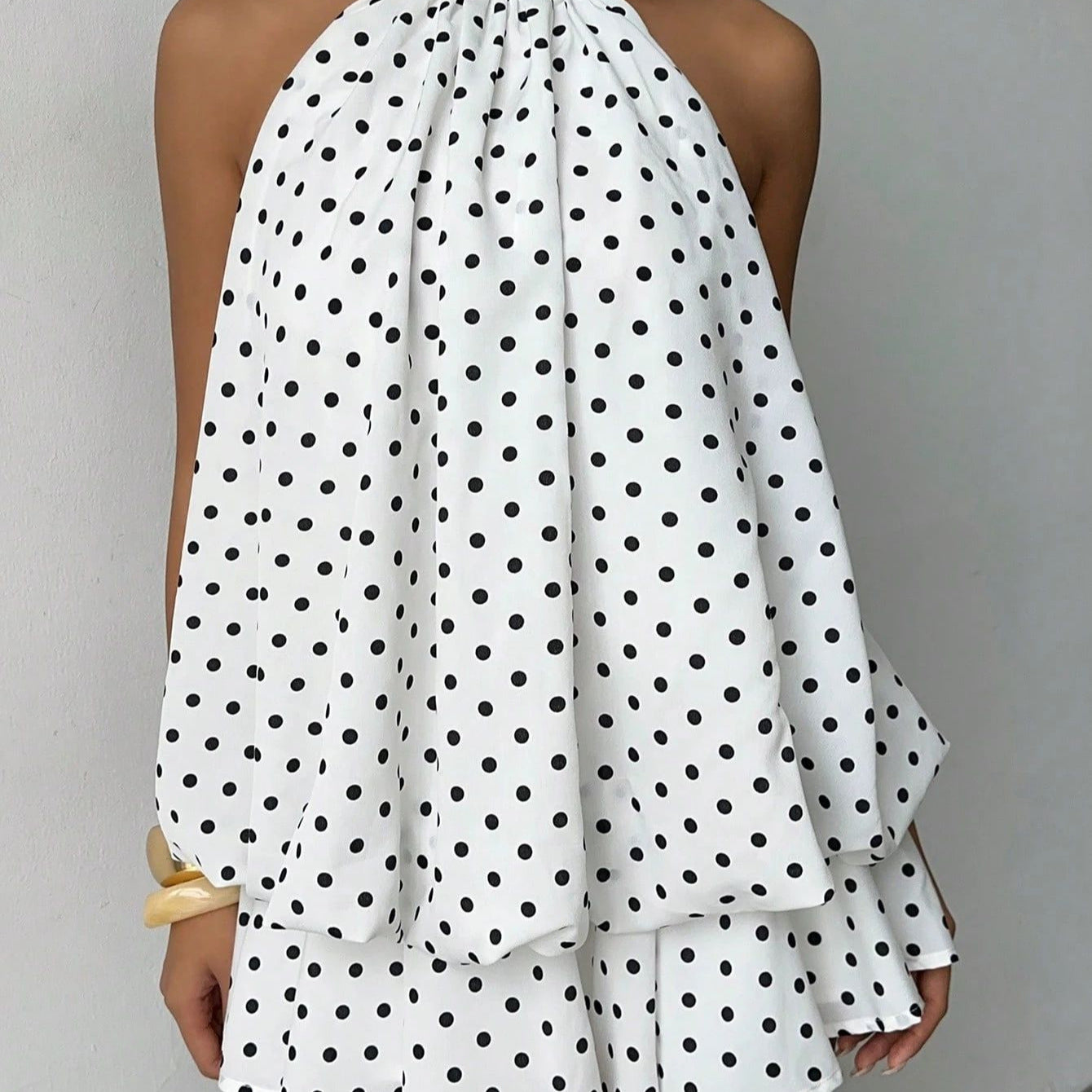 Halter Hot Solid Color Sexy Backless Skirts