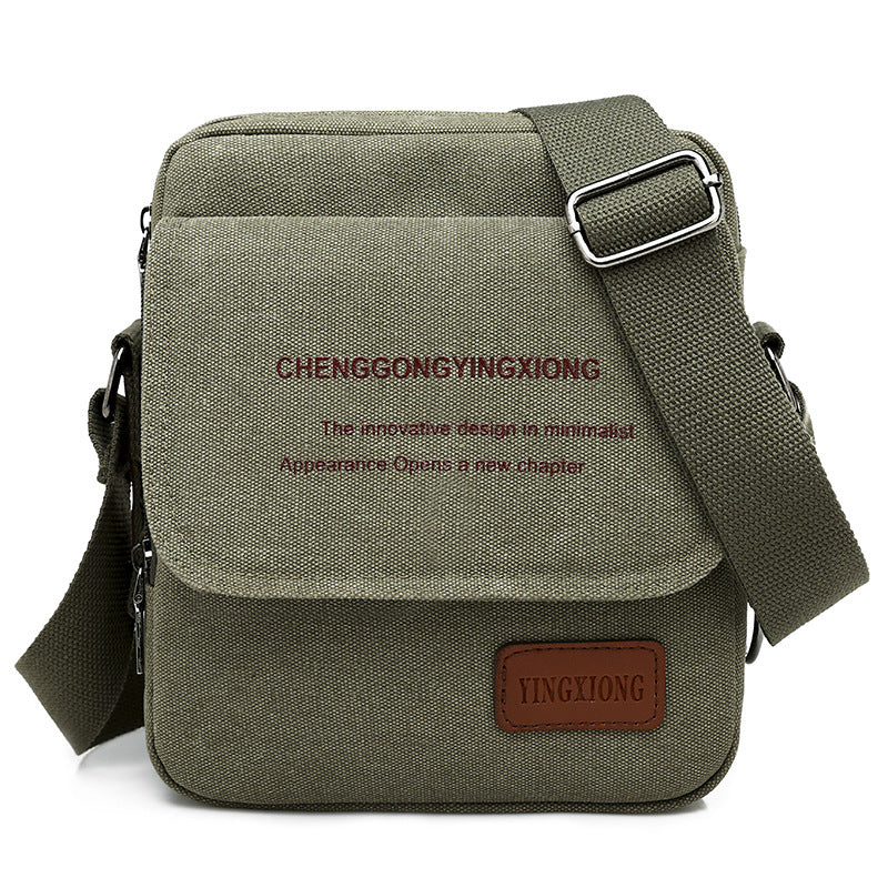 Men's Fashion Trendy Canvas Korean Style Men's Shoulder Bags