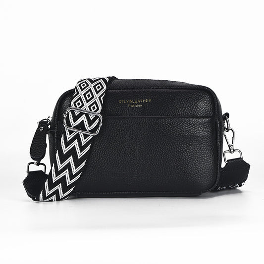 Women's First Layer Cowhide Waterproof Simple Genuine Bags