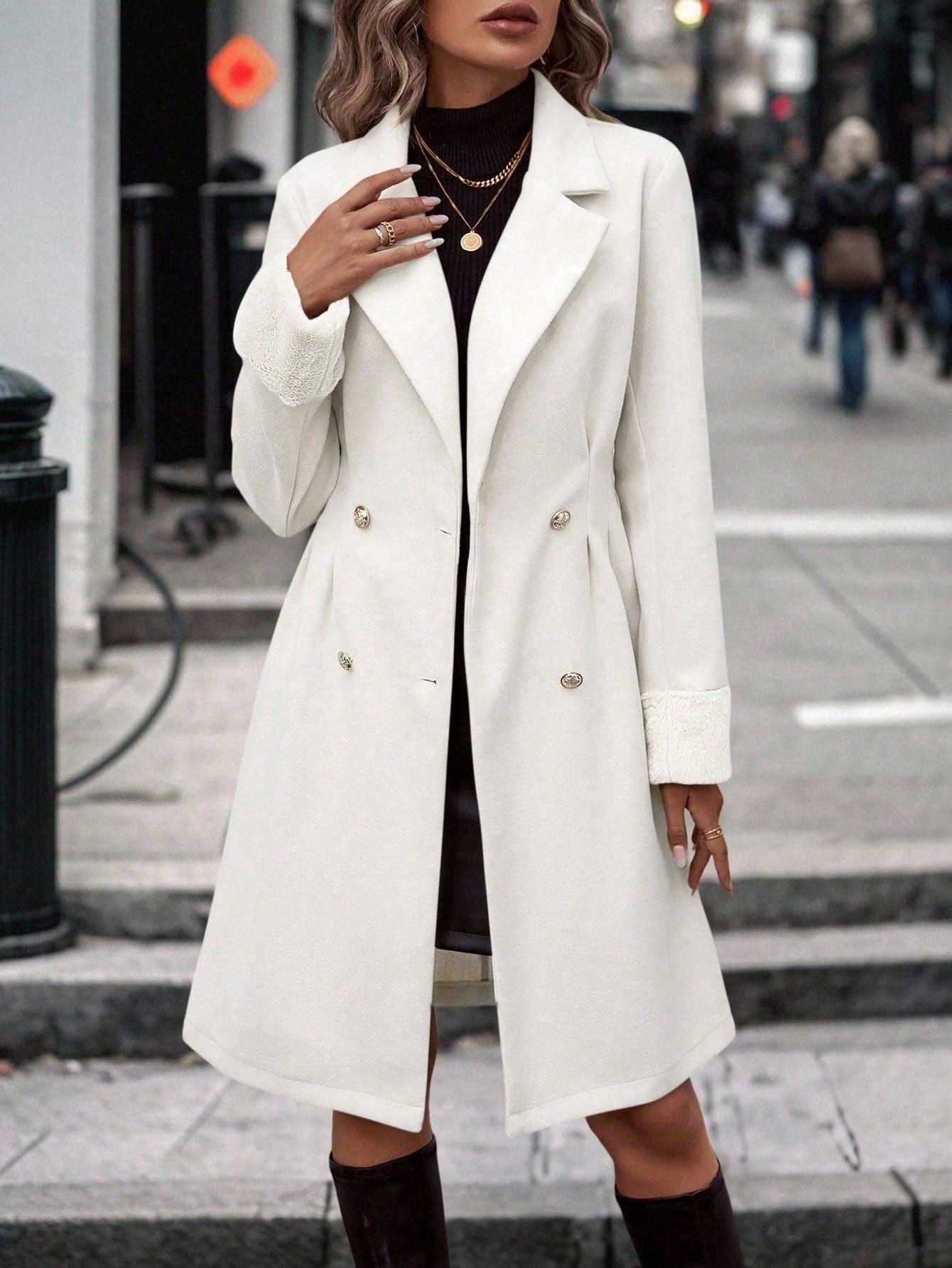 Women's Trench Overcoat Elegant High-grade British Style Jackets