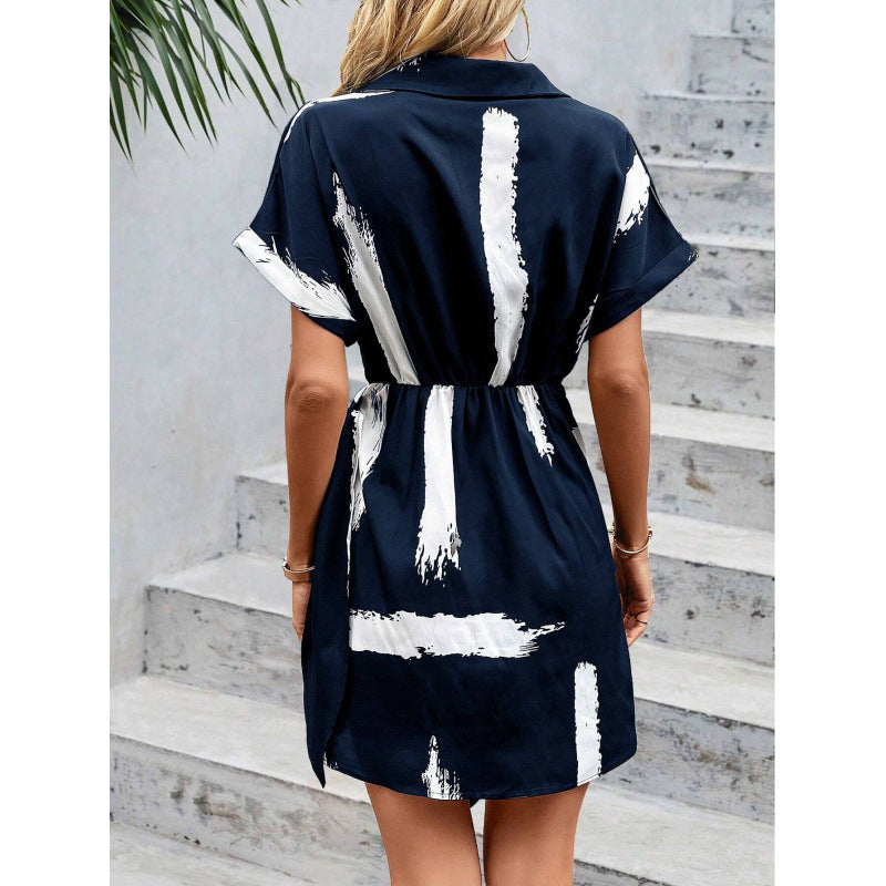 Cool Women's Summer Elegant Sleeve Printed Dress