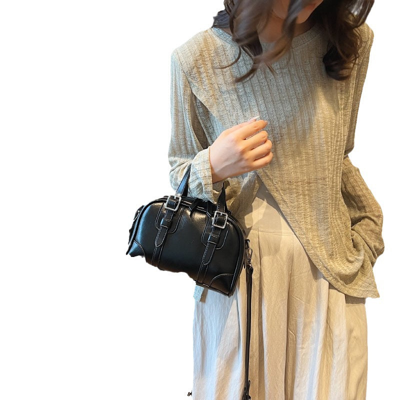 Women's Popular High-grade Autumn Retro Commuter Boston Crossbody Bags