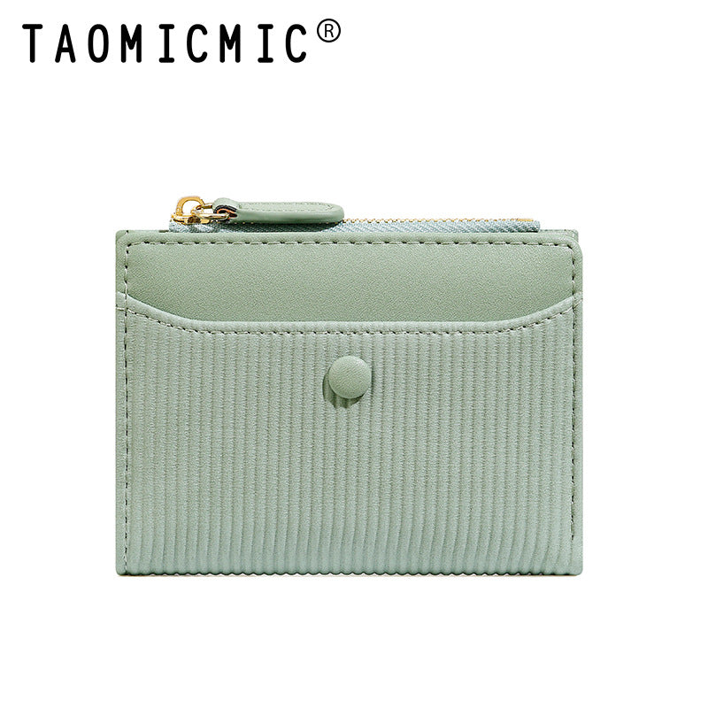 Women's Short High-grade Two-fold Thin Multiple Slots Ladies Wallets