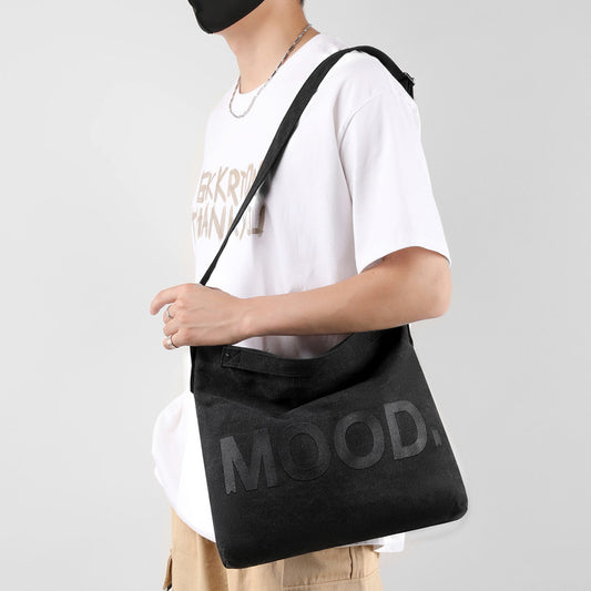 Men's Retro Canvas Female Niche One Large Men's Shoulder Bags