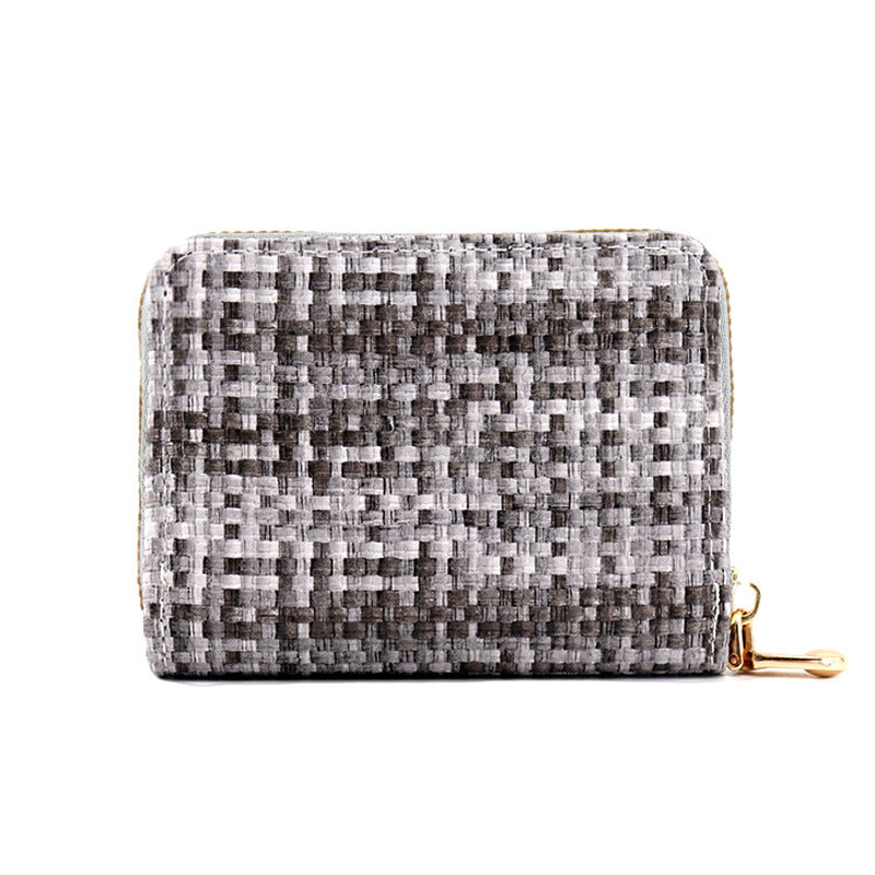 Women's & Men's & Expanding Large Capacity Zipper Fashion Card Holder