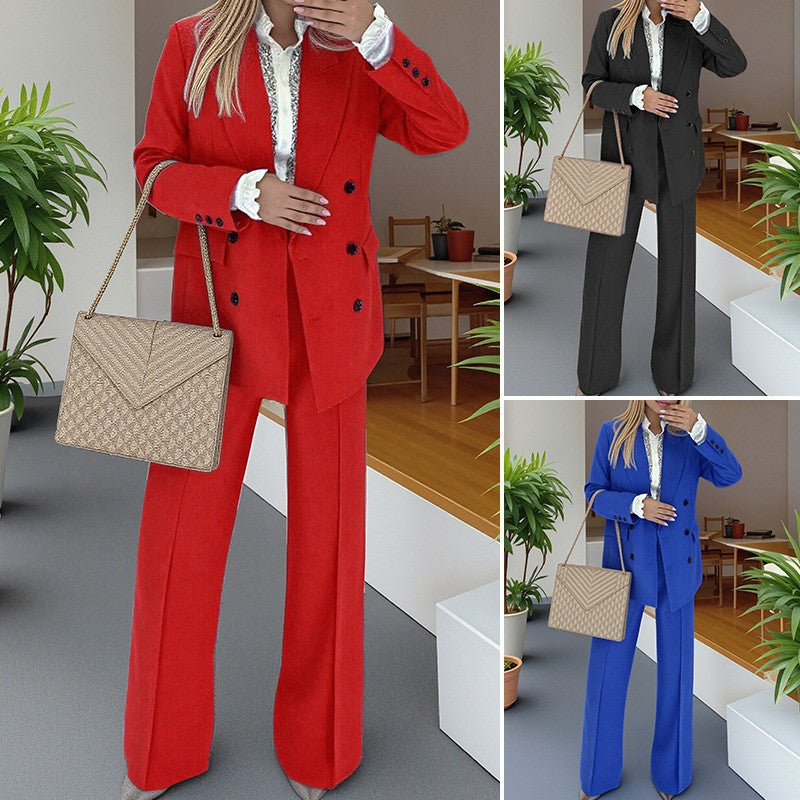 Women's Elegant Small Trousers Two-piece Set Fashion Casual Suit