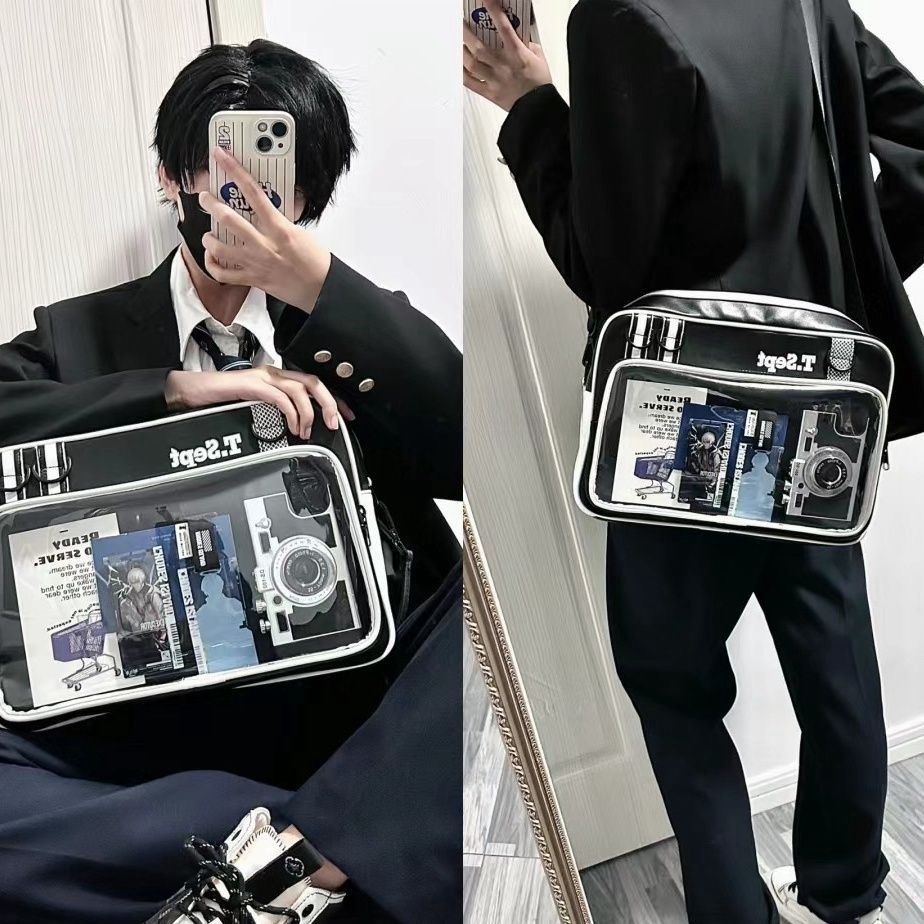 Graduation Cartoon Large Capacity Style Neutral Shoulder Bags