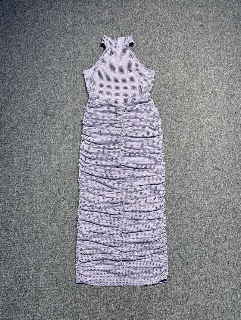 French Rhinestone Strap Dress Affordable Luxury Dresses
