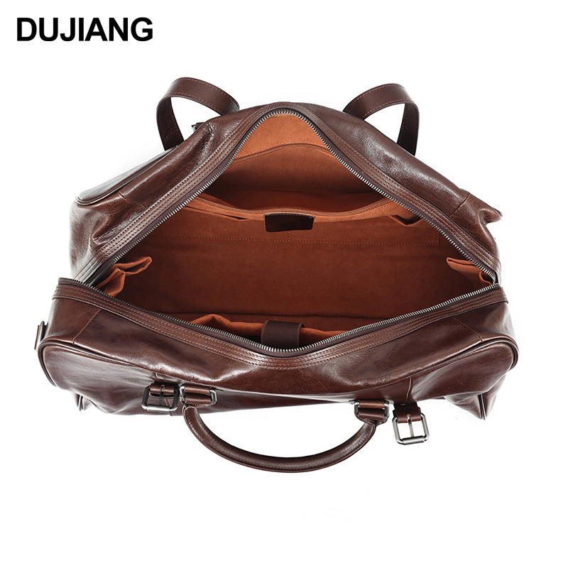 First Layer Cowhide High-grade With Tag Travel Bags