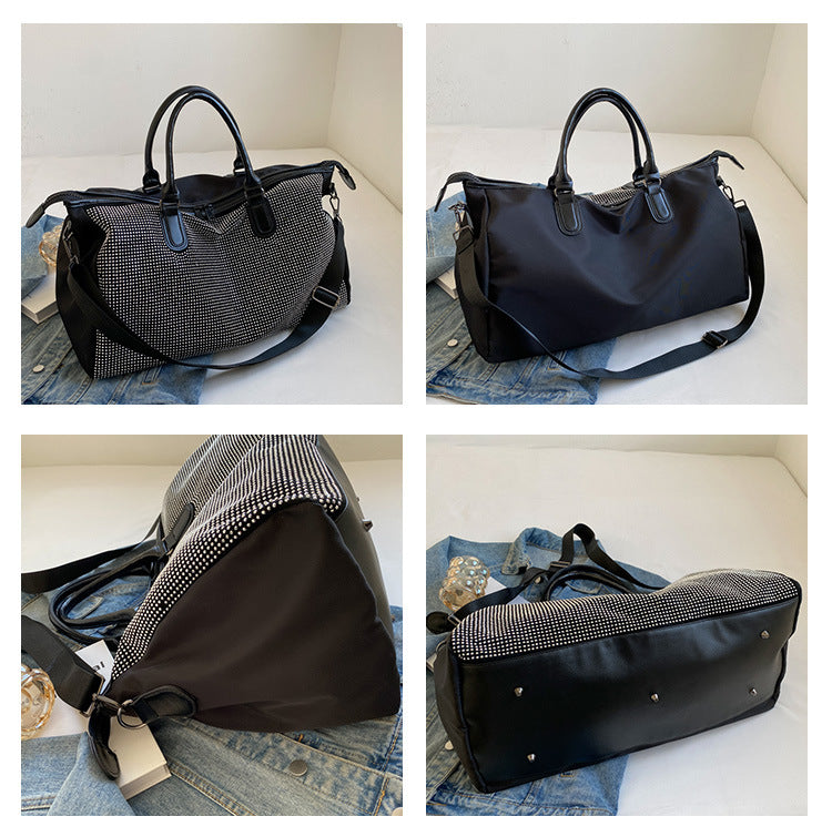 Women's Large Capacity Korean Style Sequined Diamonds Travel Bags