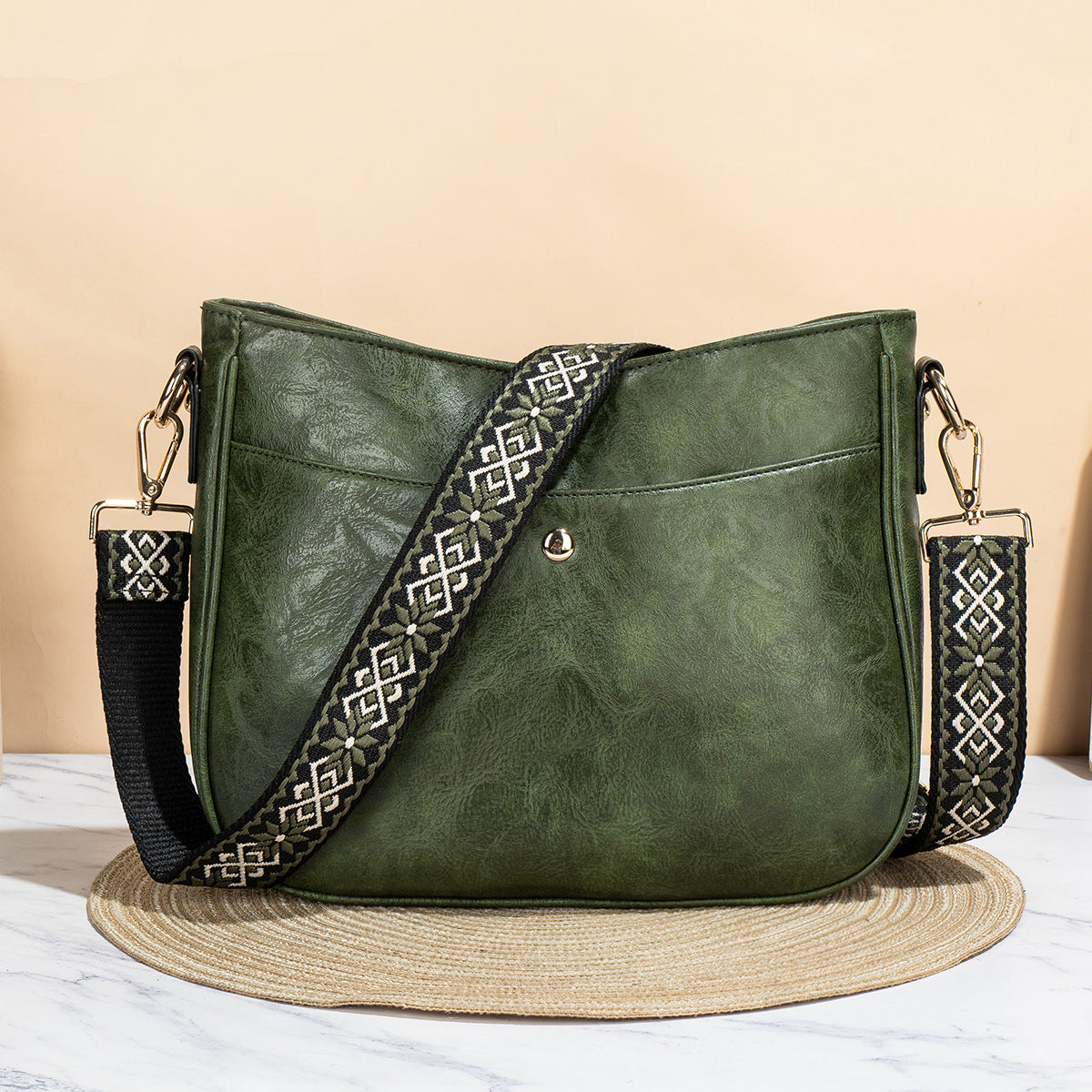Women's Unique Leather Texture Simple Fashion Shoulder Bags
