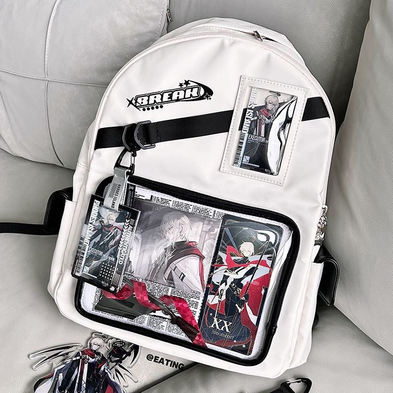 Large Capacity Daily Neutral College Class Middle School Students' Schoolbags